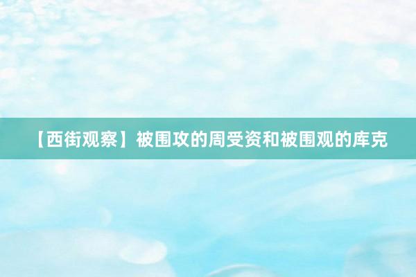 【西街观察】被围攻的周受资和被围观的库克